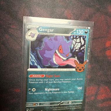 Pokémon-Karte Gengar PAF EN Trick or Trade 2024