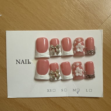 Press-on Nails Set Rosa