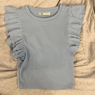 Scandi-style top, with ruffles
