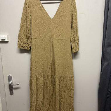 Robe midi beige MANOR femme
