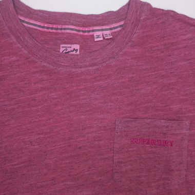 Superdry - T-shirt in magenta