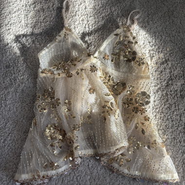 Gold Sequin Top