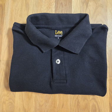 Lee Langarm-Polo schwarz – Komfort und Stil L