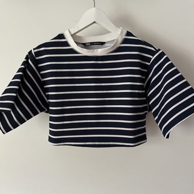 Crop top à rayures Zara