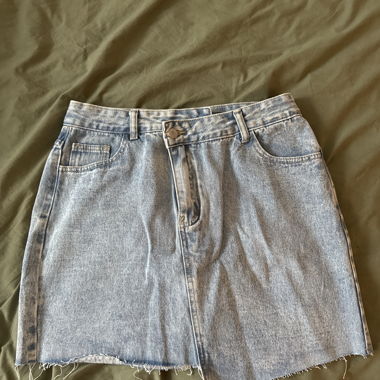 Jeans Minirock hellblau