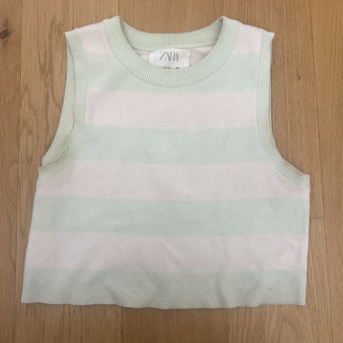 Débardeur en maille rayée ZARA