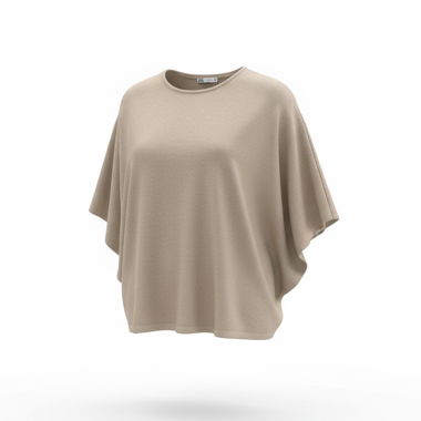 Beige Zara Poncho Sweater