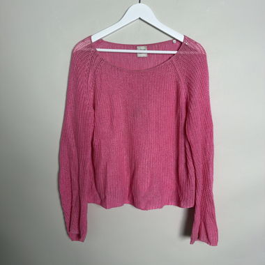 Pull en maille rose