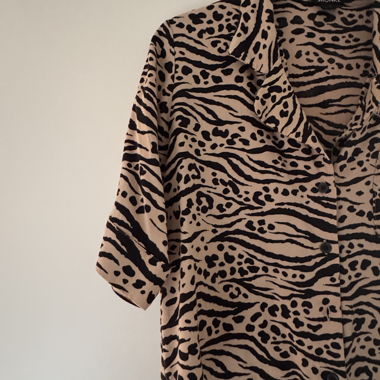 Chemise à motif animalier MONKI