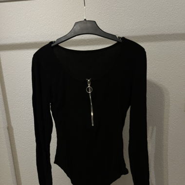 Body manche longue noir