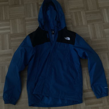 The North Face blaue Regenjacke