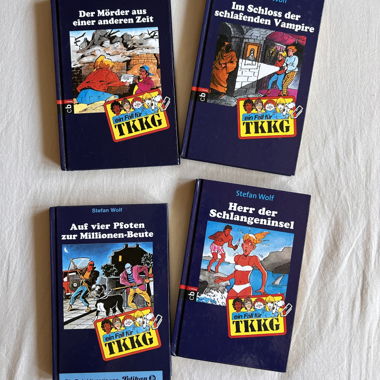 Vier Bücher von TKKG