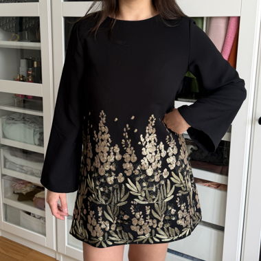 Black Sequin Dress