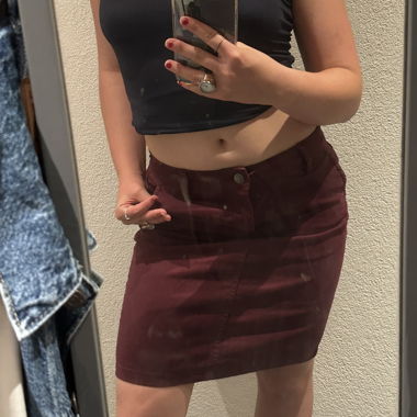 Burgundy Minirock