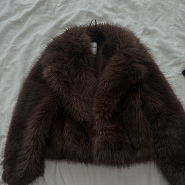 Brown fur jacket