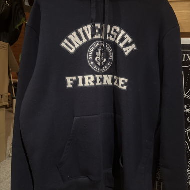 Felpa con cappuccio blu scuro Università Firenze