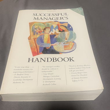 Book- successful manager handbook