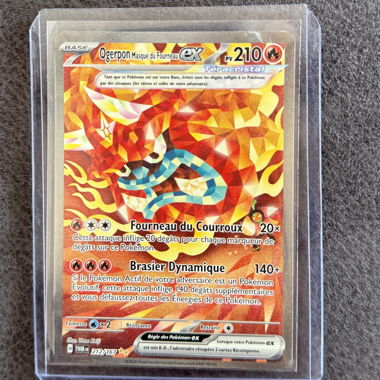 Carte Pokémon : Ogerpon masque du fourneau EX 