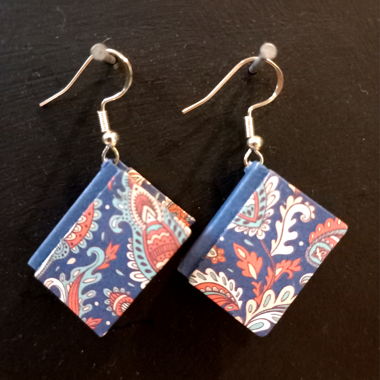 Handmade - Boucles d'oreilles livres
