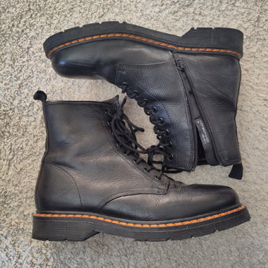 Bottines en cuir noires