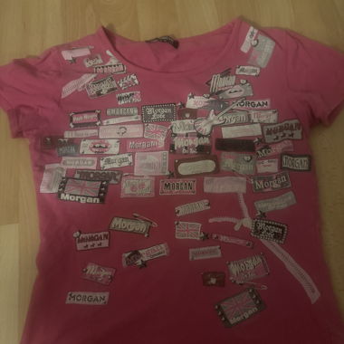 pink shirt morgan 