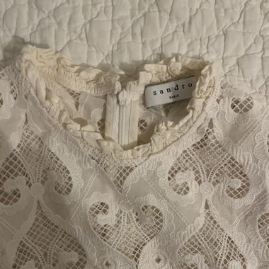Sandro Paris Cream Blouse 