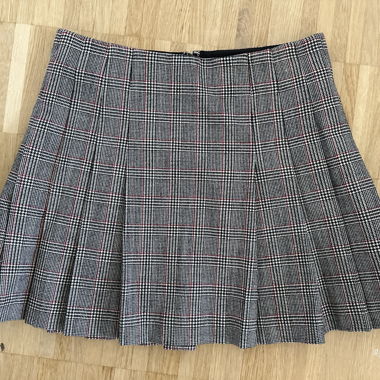DKNY Plaid Pleated Skirt