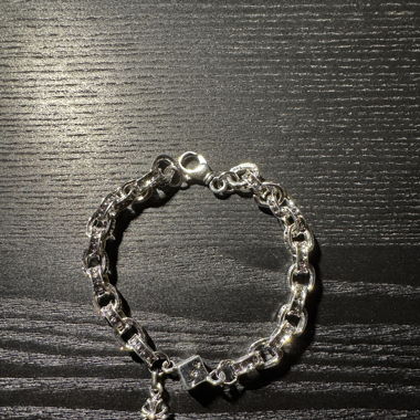 CH Engraved x Cube x Cross Bracelet 22CM