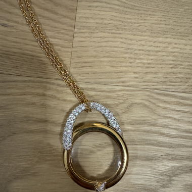 Swarovski Kette mit Lupenanhänger