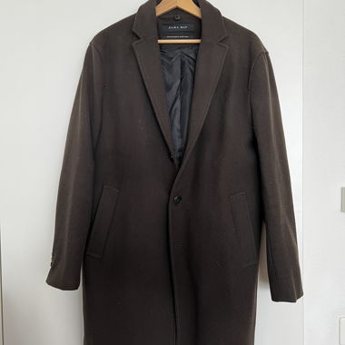 Zara Man Mantel M Dunkelgrün