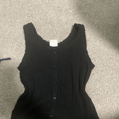 Vintage Bluse schwarz