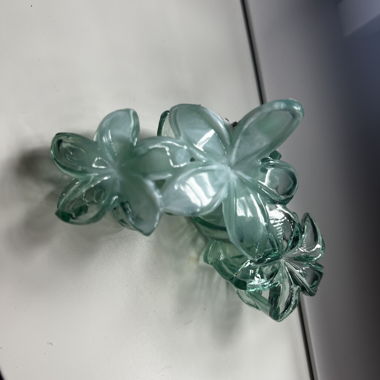 Mint green hair clip