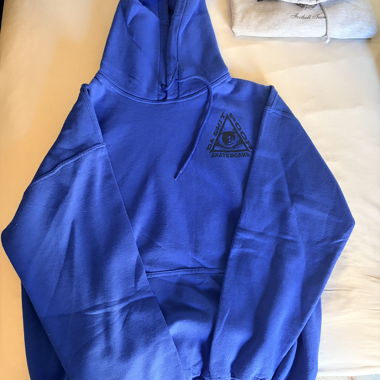 Hoodie bleu Skatepoor