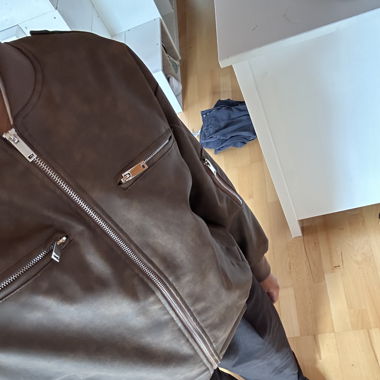 Fake-Leder Jacke 
