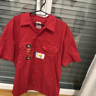 Camicia a maniche corte Dickies rossa L