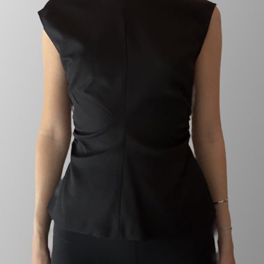 Top Zara nero senza maniche
