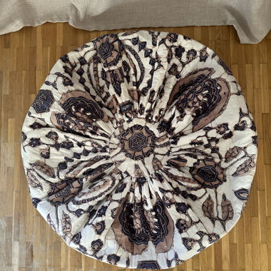 Printed Round Floor Cushion Cover 70cm diam.
