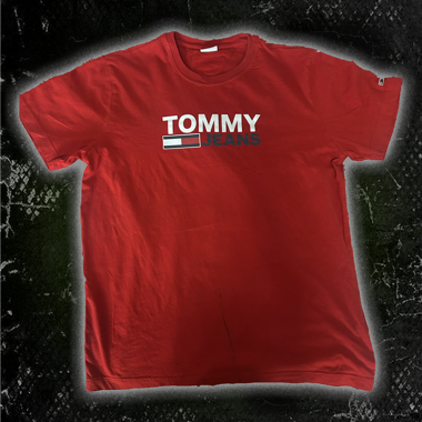 Tommy Jeans rotes T-Shirt 