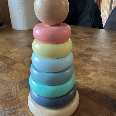 Wooden stacking game