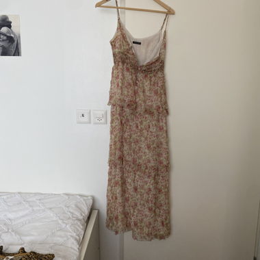 massimo dutti floral dress, 100% Seide