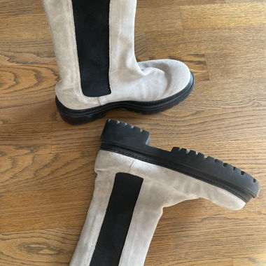 Bottes gris clair