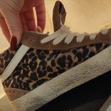 Golden Goose "mid Star Leopard print"