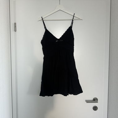 ZARA black lace mini dress, size S