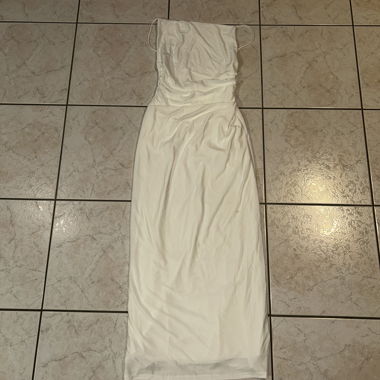 Abito a Spalline Bianco Pull&Bear XS