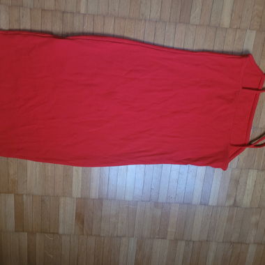 Rotes Maxikleid