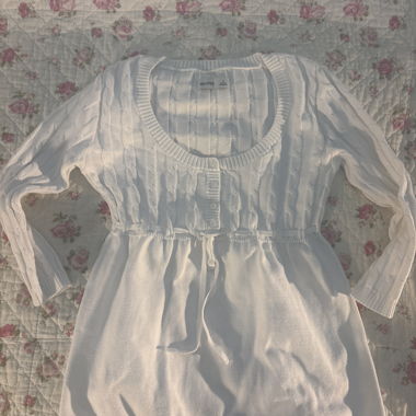 Robe tricot blanc