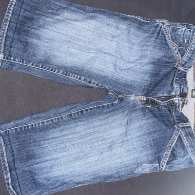 Short di jeans blu
