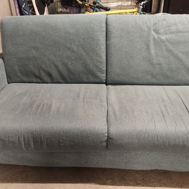 Blaues 2-Sitzer Sofa