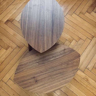 Lot de 2 tables basses en bois