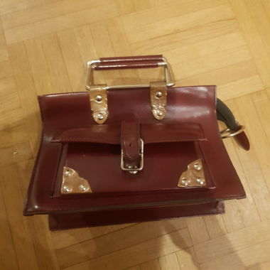 Lederhandtasche